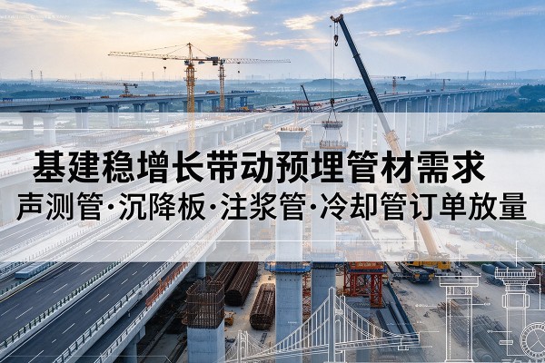 兰山基建稳增长带动预埋监测管材需求,声测管、沉降板、注浆管订单持续放量